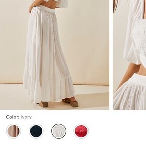 White free people maxi dress
